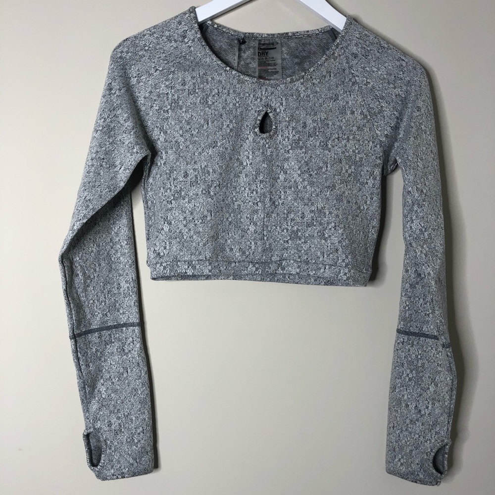 GYMSHARK SET: Fleur Texture - Charcoal Marl